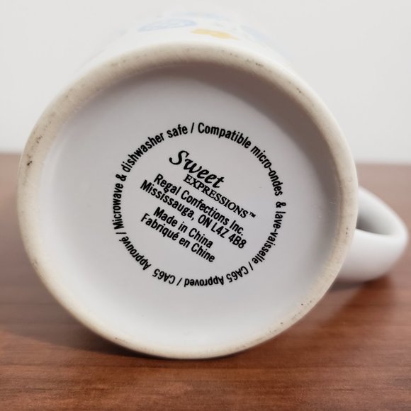 Easter Bunny Egg Mug Coffee Cup Tea Floral Sweet Expressions Holiday Brand New - Picture 6 of 6